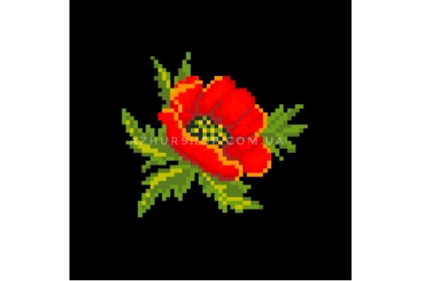 Дизайн (схема для вишивання) "Poppy Flower (Квітка маку)" EP007